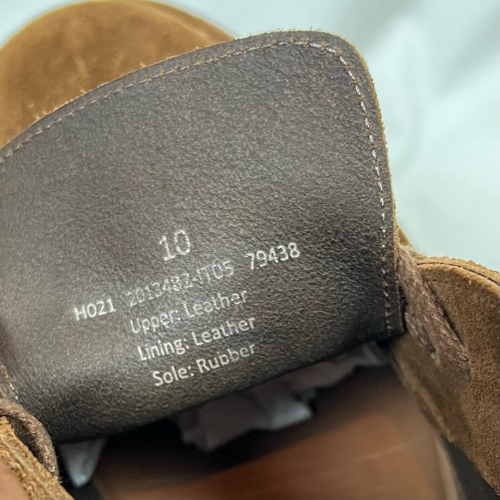 J CREW Macalister Chukka Suede Boots Mens 10 Cognac Suede Casual Made In Italy - Picture 7 of 12